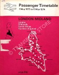 Passenger Timetable - London, Midlands, North Wales & Northern England - 7 May 1973 to 5 May 1974 by British Rail London Midland Region